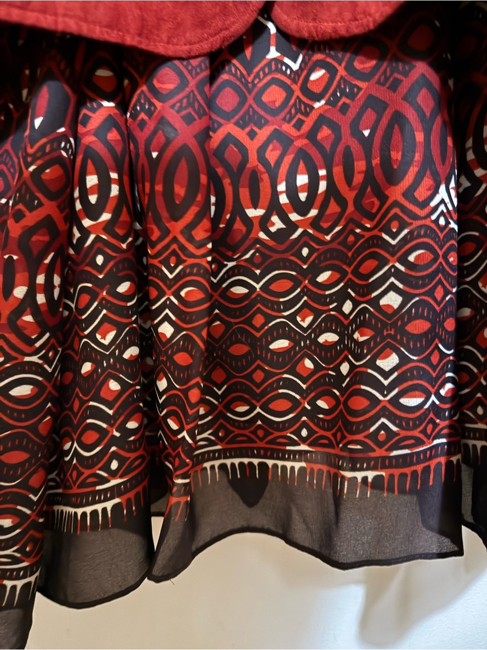 Studio I Deep Red Suede Belted Blazer - Picture 2 of 7